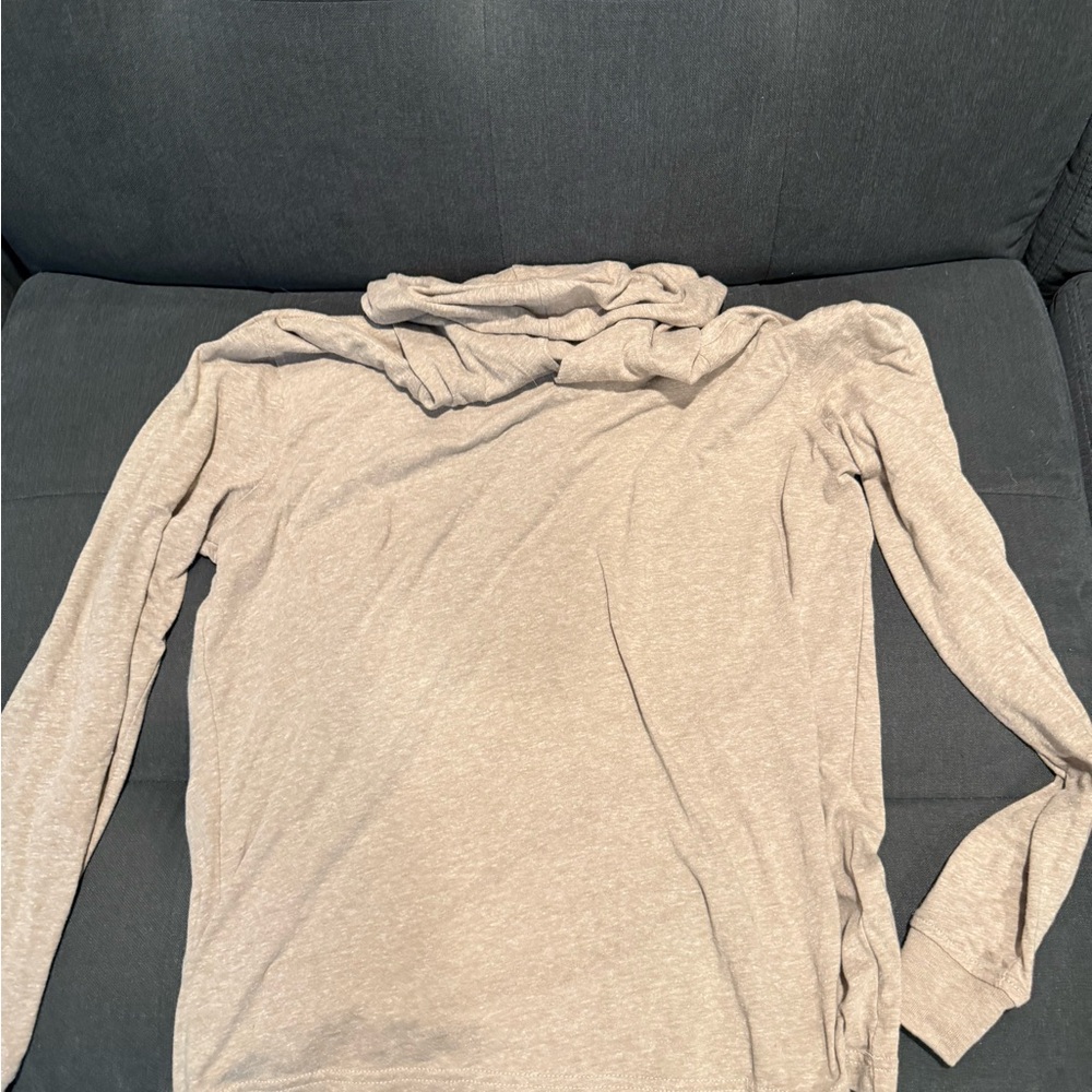 Cozy Beige Long Sleeve Top
